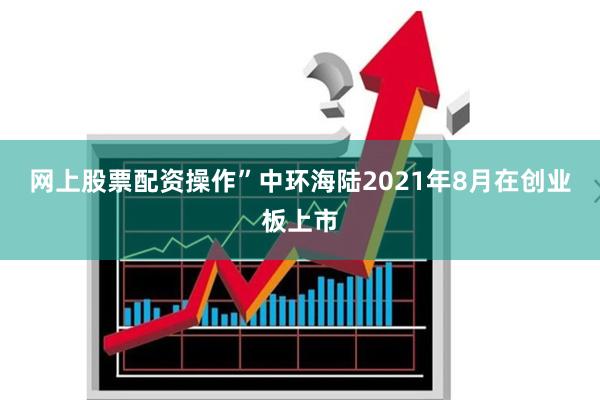 网上股票配资操作” 中环海陆2021年8月在创业板上市