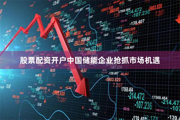 股票配资开户中国储能企业抢抓市场机遇